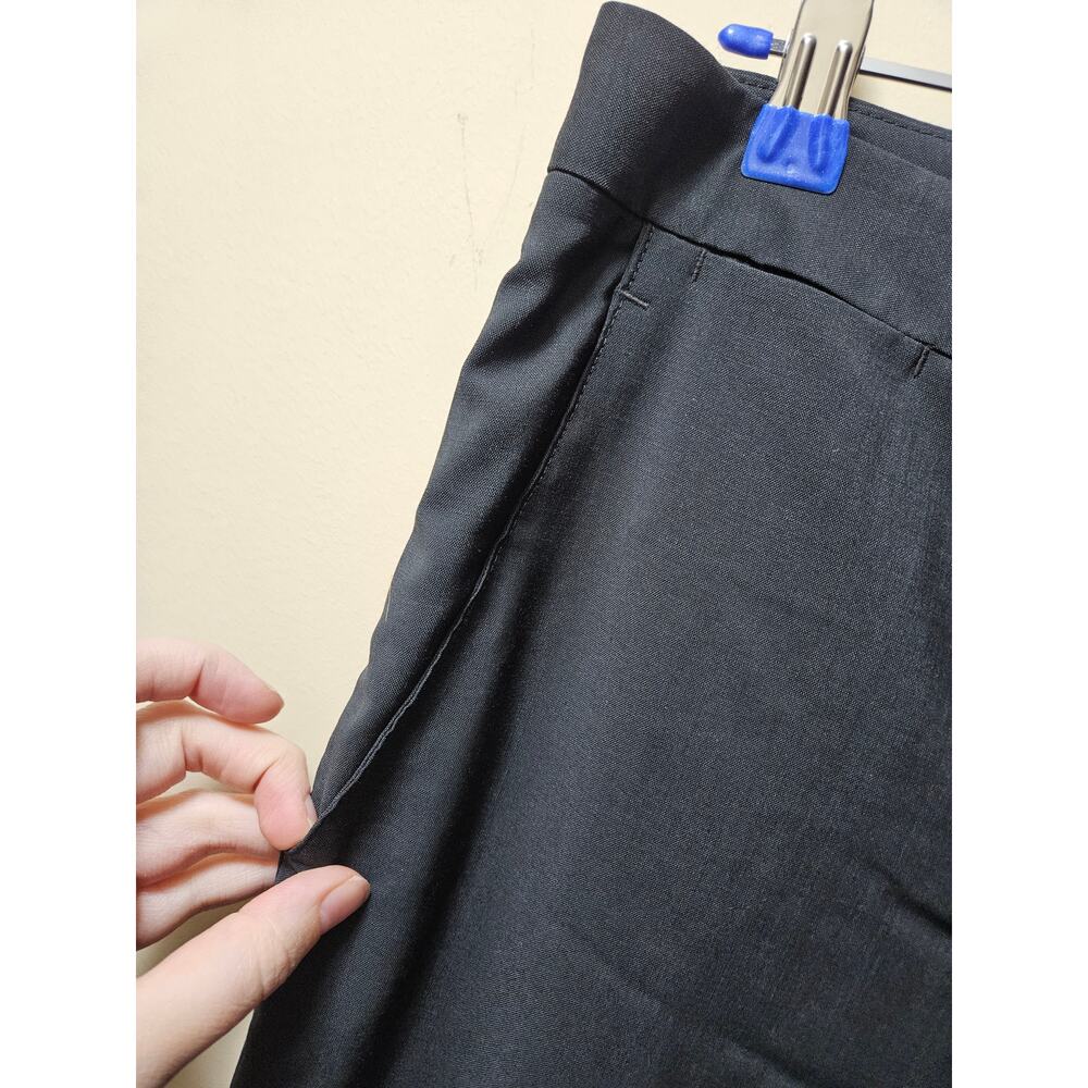 Vintage Theory Black Wool Trousers Size 6 Made USA Late 90s Y2K Archival - Picture 7 of 13